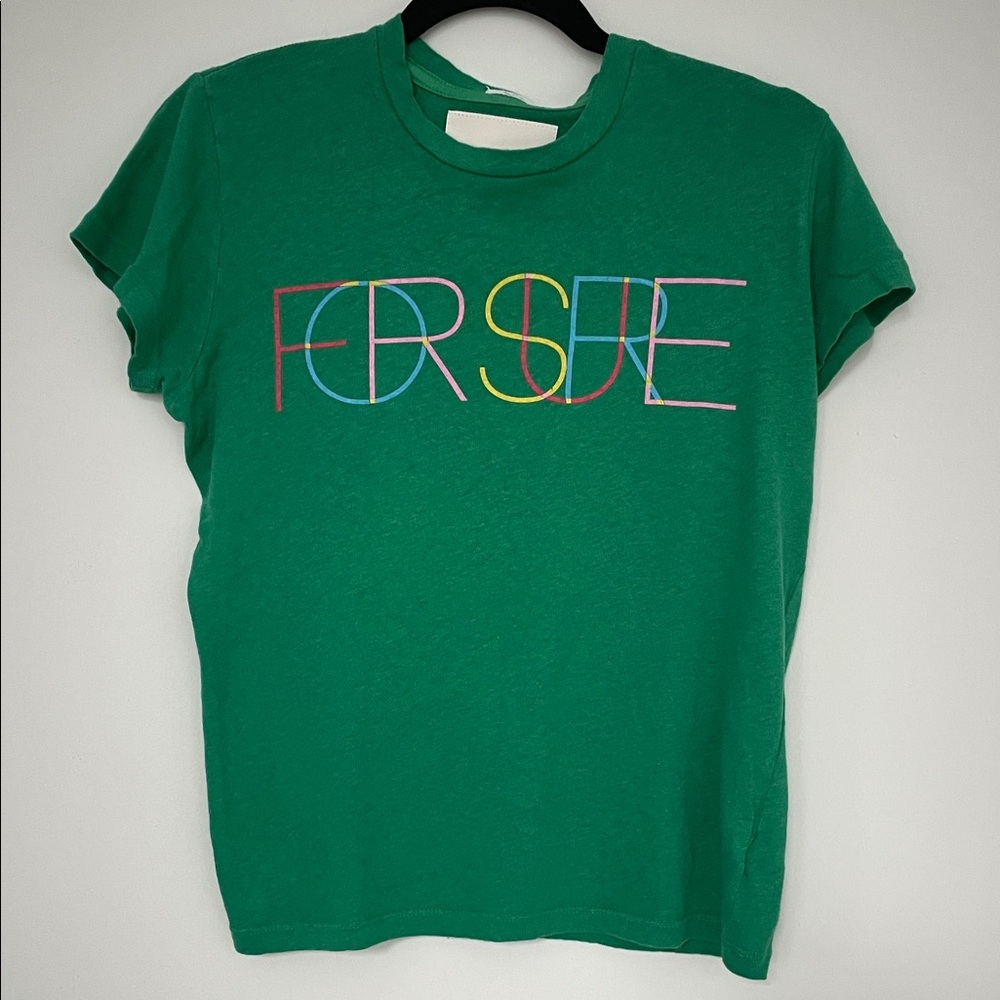 MOTHER The Sinful “For Sure” Golf Green Short Sleeve Tee